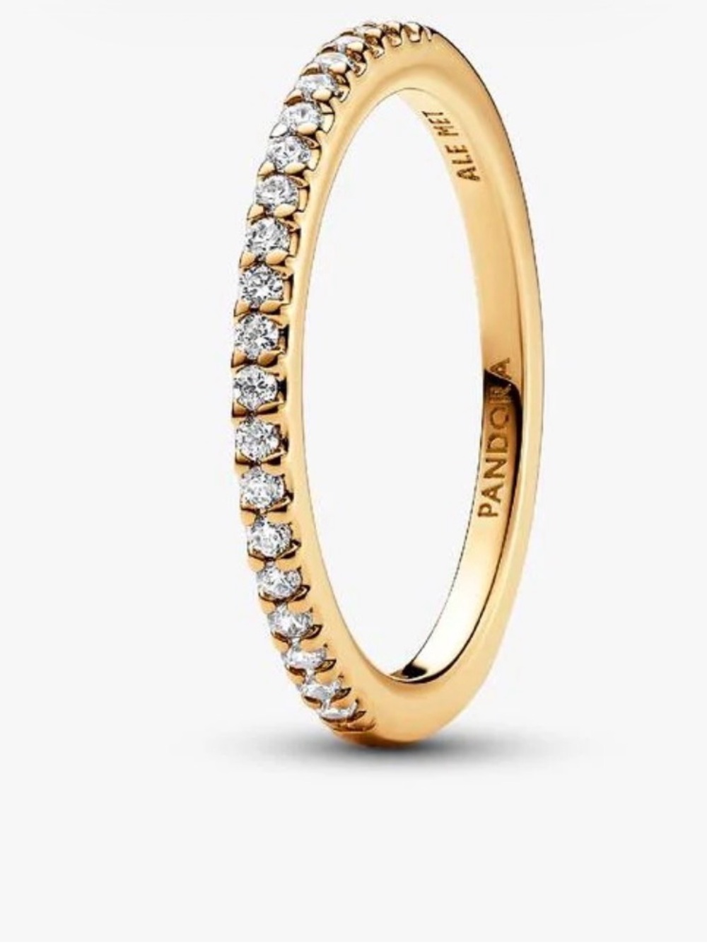 Pandora Gold sparkling band ring size 4.5 or 48